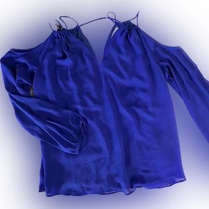 Royal Blue OTS Blouse